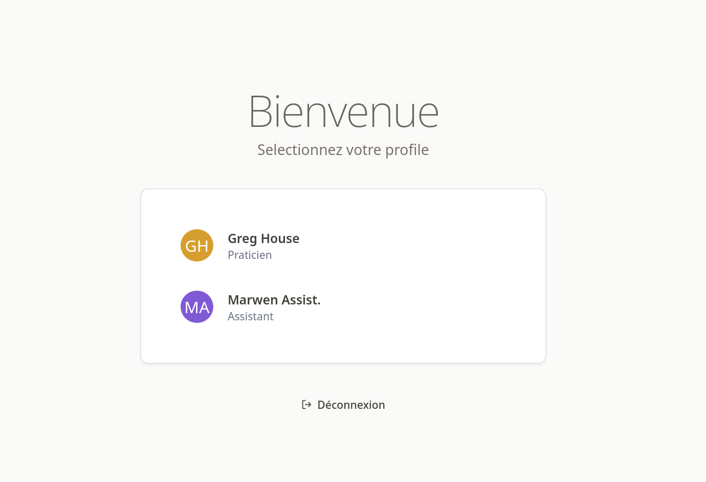 Liste des membres de l'équipe